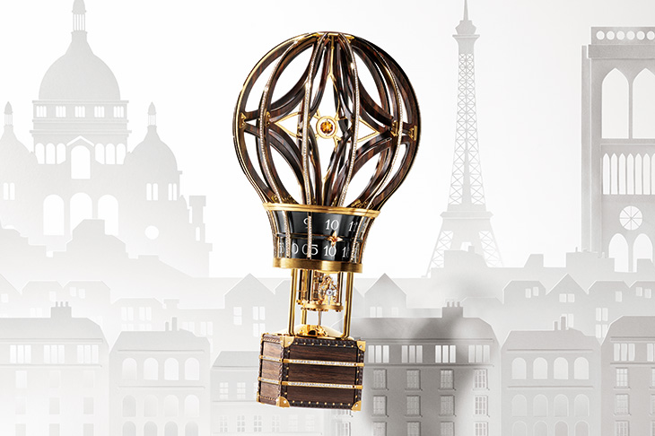 自由飛行的熱氣球 LOUIS VUITTON Montgolfière Aéro座鐘