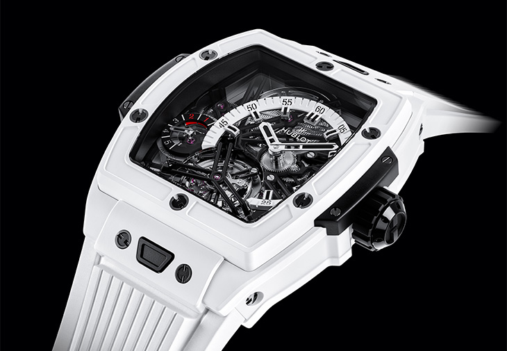 HUBLOT宇舶Spirit Of Big Bang極地白陶瓷陀飛輪五日鍊腕錶