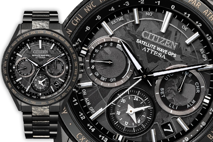 星辰表CITIZEN「登月錶」創新高度！黑晶款CC4044-53E、台灣限定款光動能全球電波對時腕錶AT9126-82L
