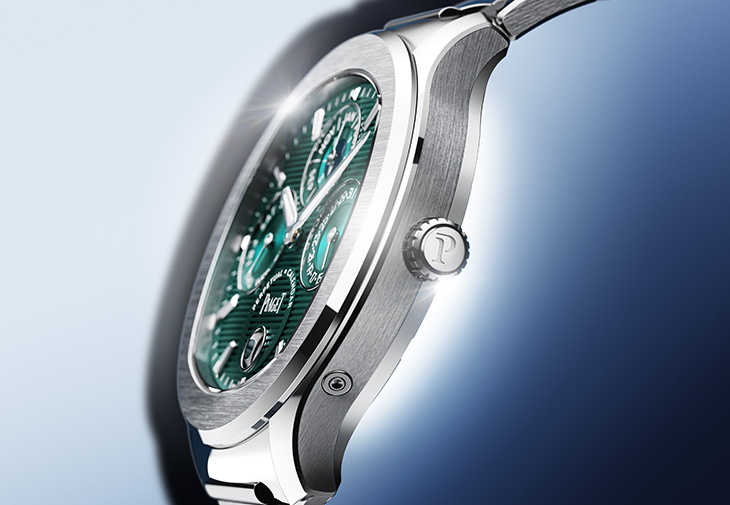 伯爵表PIAGET Polo系列礦石綠超薄萬年曆自動腕錶