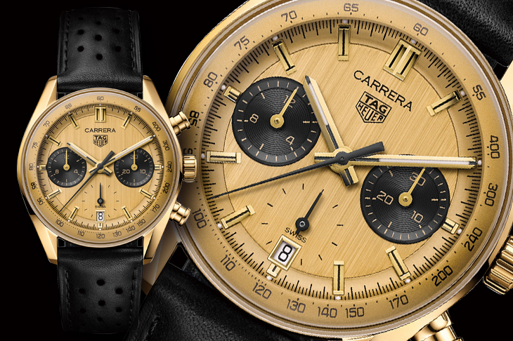 向傳奇賽車手致敬 泰格豪雅Carrera Chronograph黃金計時腕錶