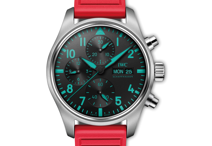IWC飛行員計時腕錶41 Mercedes-AMG 馬石油F1™車隊特別版 亮麗新裝重返邁阿密