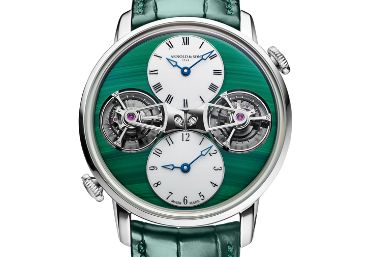 亞諾表ARNOLD & SON Double Tourbillon雙陀飛輪兩地時珍藏腕錶