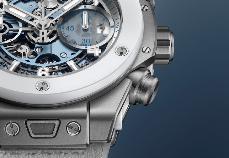 HUBLOT宇舶Big Bang Unico Winter冬季鈦金陶瓷計時碼錶