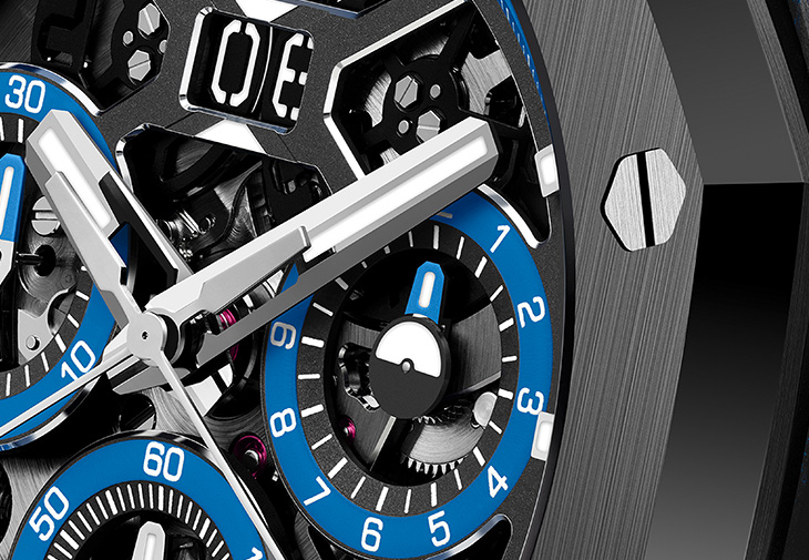 AUDEMARS PIGUET愛彼Royal Oak Concept皇家橡樹概念系列雙追針GMT大日期計時碼錶