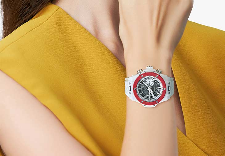 Hublot宇舶BIG BANG UNICO左冠陶瓷計時碼錶