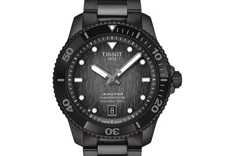 天梭表TISSOT海星系列40mm自動款腕錶