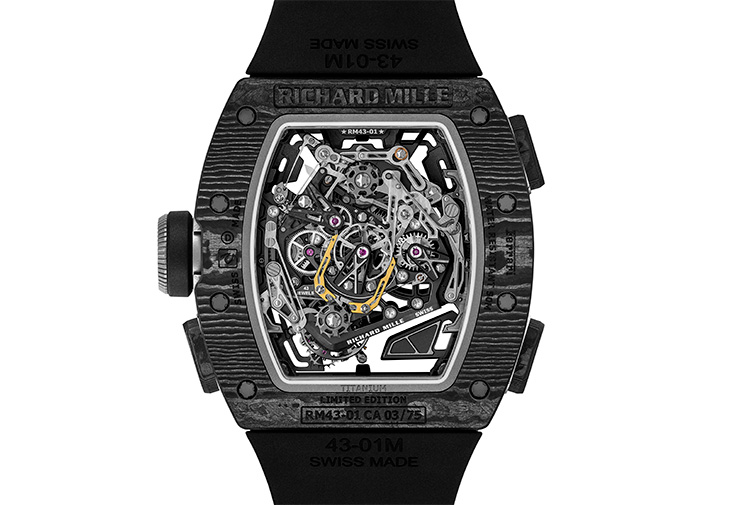 RICHARD MILLE RM 43-01 Ferrari陀飛輪雙秒追針計時碼錶