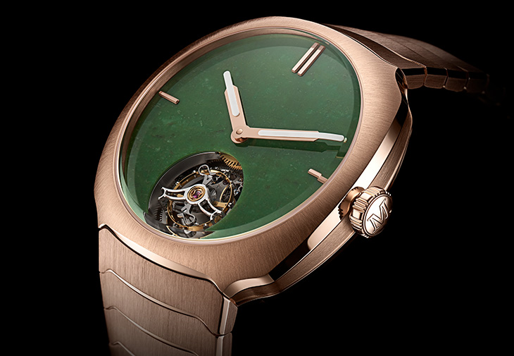 H. MOSER & CIE.亨利慕時疾速者陀飛輪懷俄明玉石腕錶
