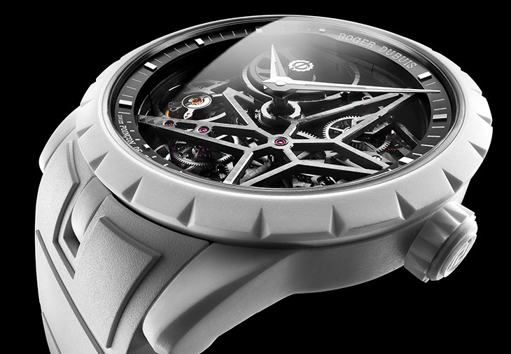 羅杰杜彼Roger Dubuis Excalibur Monobalancier鏤空自動上鍊單擺輪腕錶