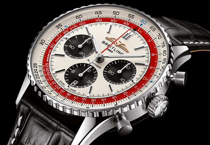百年靈Navitimer B01 Chronograph 43航空計時腕錶「波音747限量版」