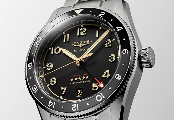 LONGINES浪琴Spirit Zulu Time Titanium 世界時區鈦金屬腕錶
