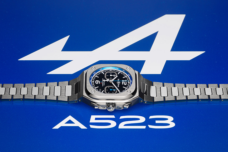 BELL & ROSS BR 05 Chrono A523 與Alpine車隊馳騁賽道