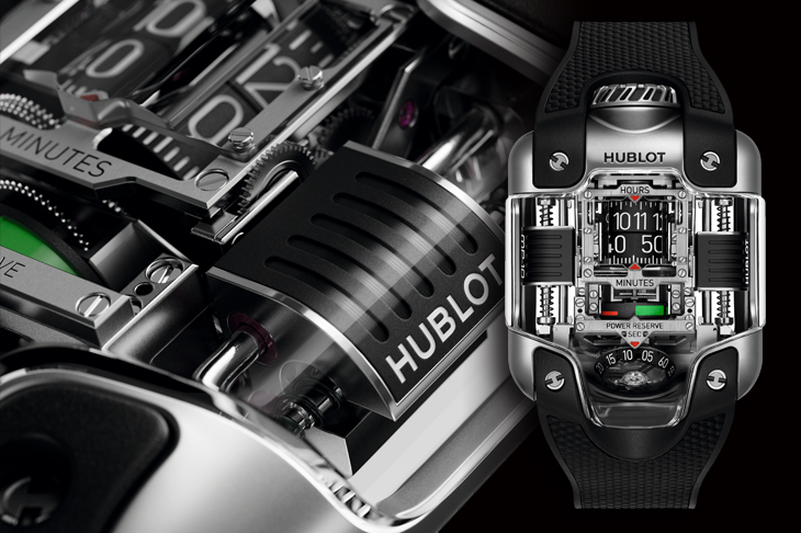 HUBLOT MP-10雙線性上鍊陀飛輪鈦金屬腕表 探索上鍊結構的未來