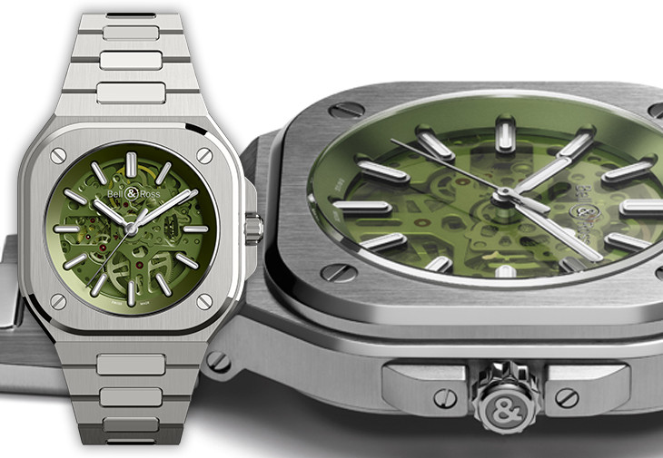 BELL & ROSS BR 05 Skeleton Green