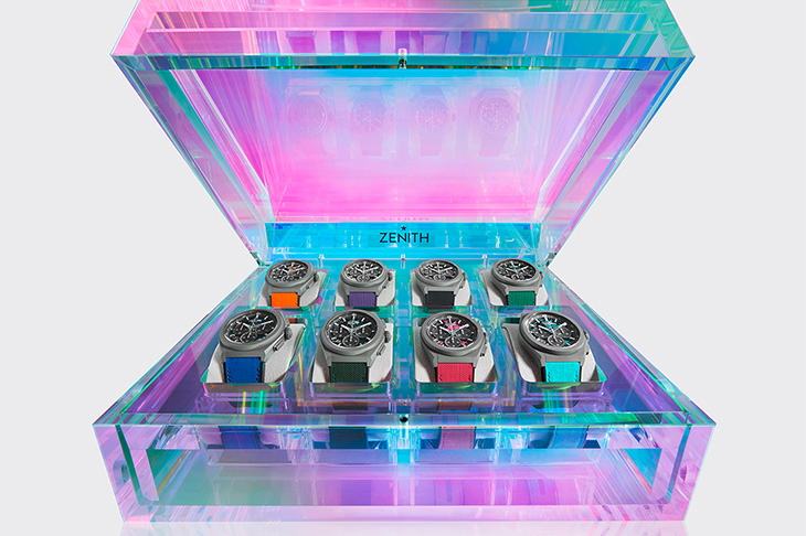 ZENITH「Ultra Colour」限量收藏組 8款DEFY 21腕錶展現高振頻繽紛色譜