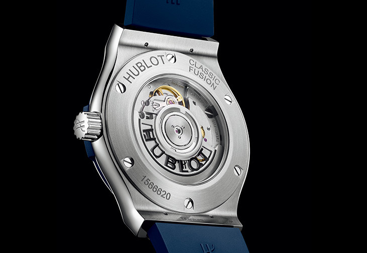 HUBLOT宇舶經典融合系列鈦金藍腕錶