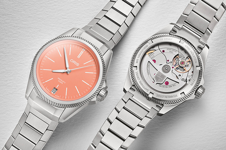 鈦合金運動風  ORIS ProPilot X Calibre 400鮭魚面、灰面、藍面