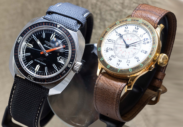 1968年浪琴表Ultra-Chron潛水錶 1931年林白導航錶