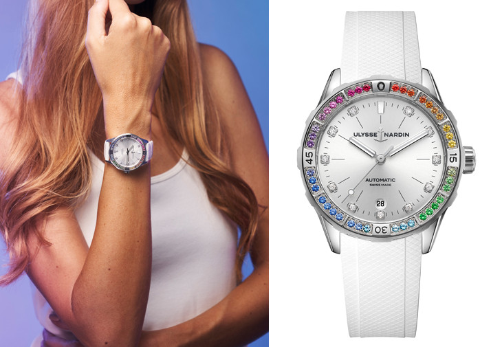 雅典錶 ULYSSE NARDIN Lady Diver 彩虹圈
