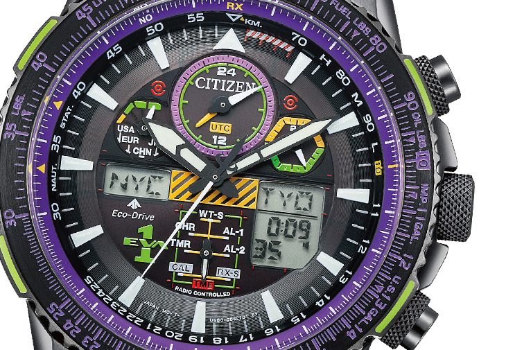 CITIZEN EVA新世紀福音戰士限定款腕錶-初號機
