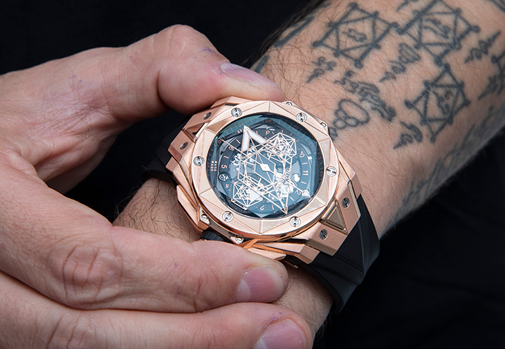 HUBLOT宇舶Sang Bleu刺青計時碼錶