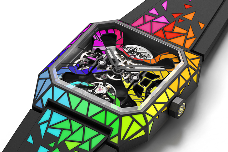 為Only Watch慈善拍賣而造 BELL & ROSS BR 03 CYBER RAINBOW