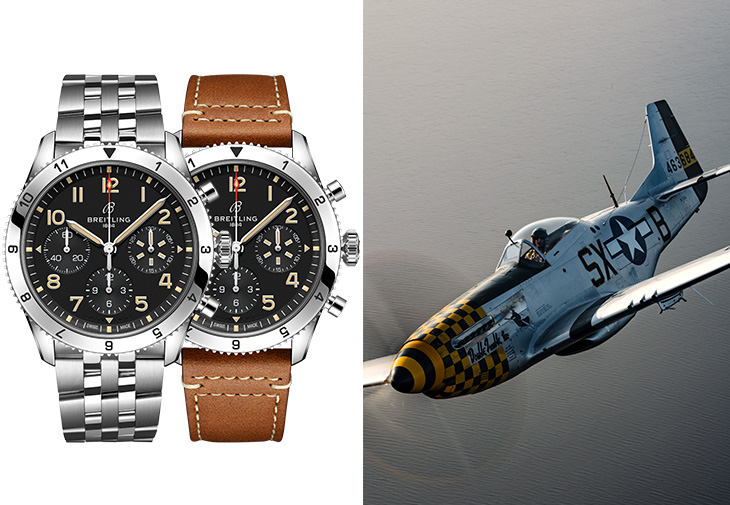 百年靈Classic AVI Chronograph 42 P-51 Mustang經典飛行員計時腕錶「P-51野馬戰鬥機」特別版