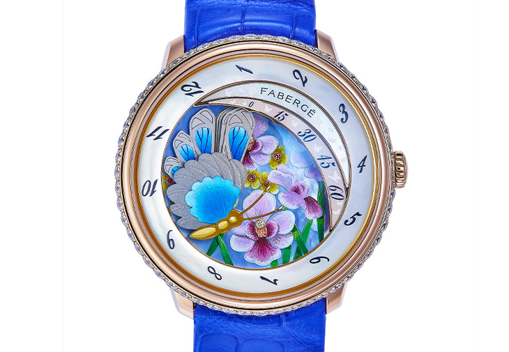 FABERGEˊCompliquée Butterfly Platinum Jubilee Edition