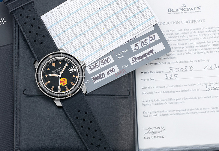 BLANCPAIN Fifty Fathoms No Radiations Ref.5008D-1130-B64A無輻射潛水錶