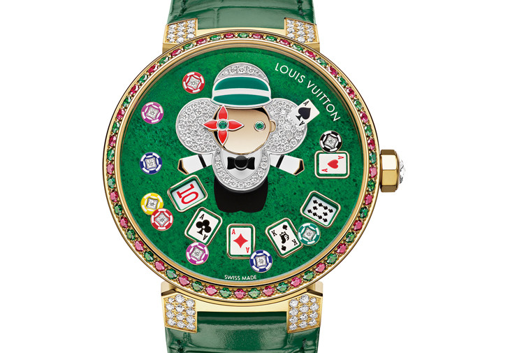 LOUIS VUITTON Tambour Slim Vivienne Jumping Hour