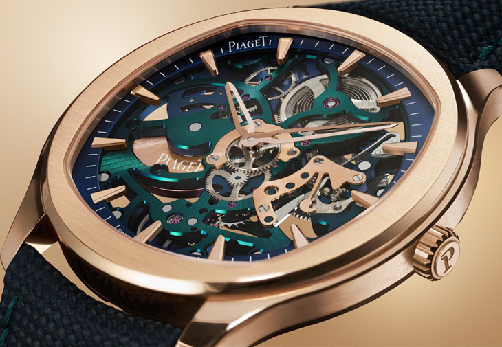 伯爵PIAGET Polo系列Only Watch 2023 18K玫瑰金自動上鍊鏤空超薄腕錶
