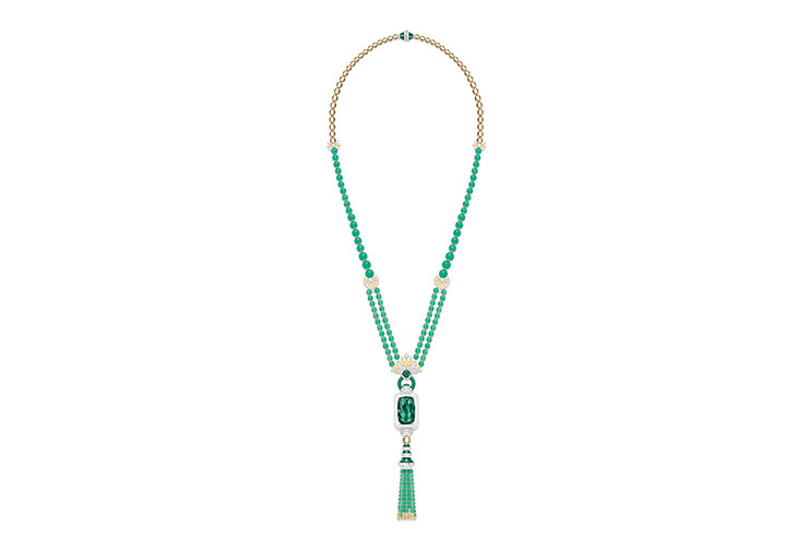 PIAGET Extraordinary Lights系列碧璽頂級珠寶鑽石項鍊