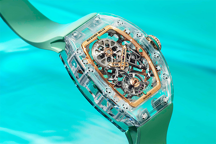 時間的水晶宮殿 RICHARD MILLE RM 75-01飛行陀飛輪藍寶石腕錶