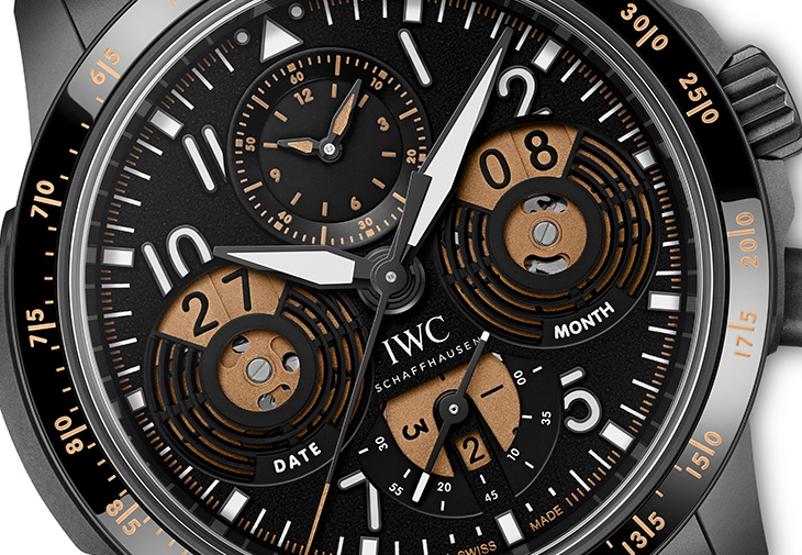 IWC萬國錶飛行員萬年曆數字日期-月份高性能計時腕錶