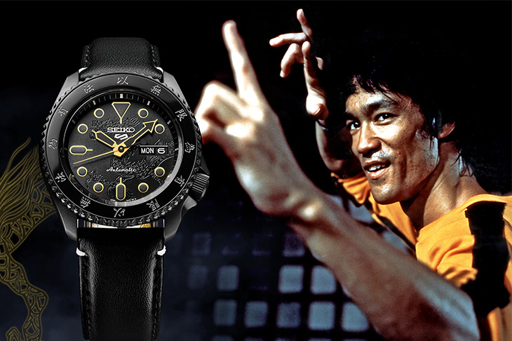 武打經典誌慶系列55周年 SEIKO 5 Sports李小龍限量聯名錶款