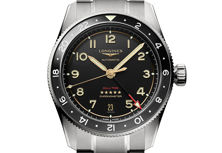 LONGINES浪琴Spirit Zulu Time Titanium先行者世界時間腕錶