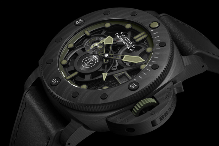 沛納海再度攜手BRABUS以航海軍事風打造Submersible S Brabus Verde Militare Edition專業潛水腕錶