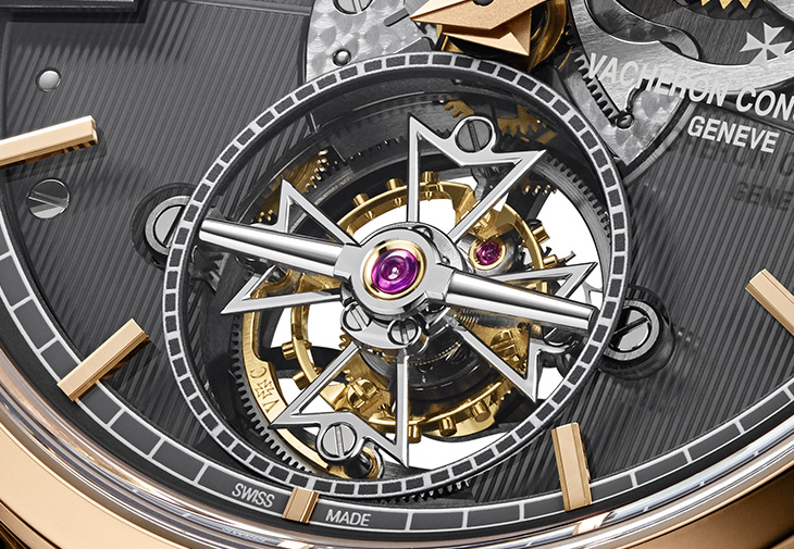 江詩丹頓VACHERON CONSTANTIN Traditionnelle陀飛輪逆跳日曆鏤雕腕錶