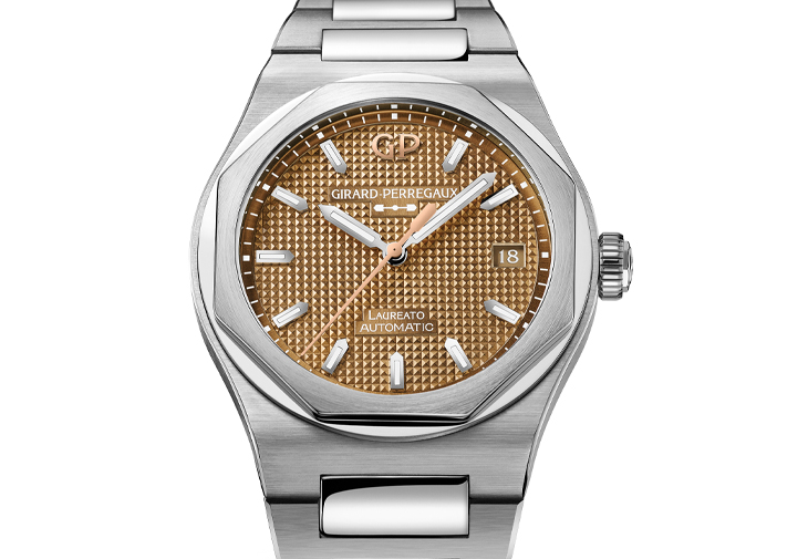 芝柏GIRARD-PERREGAUX Laureato桂冠系列38毫米Copper腕錶