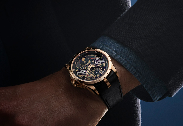 羅杰杜彼ROGER DUBUIS王者系列雙逆跳萬年曆限量腕錶