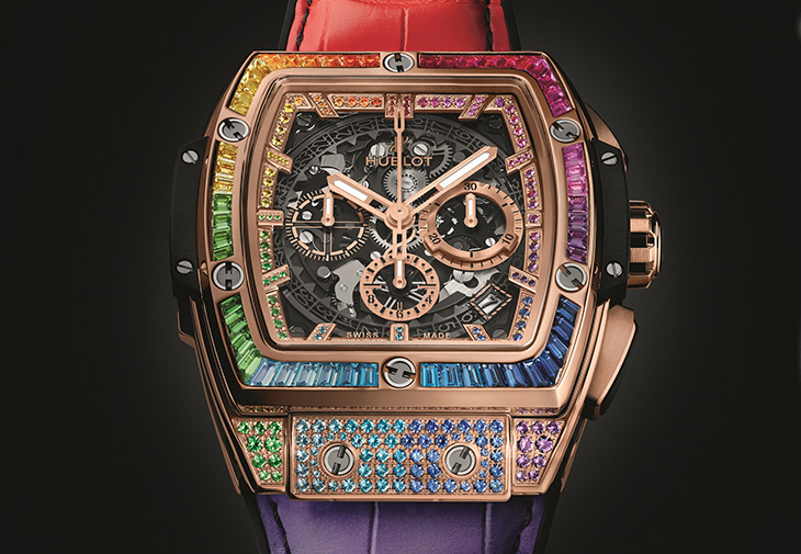 宇舶HUBLOT Spirit of Big Bang皇金彩虹寶石腕錶42毫米