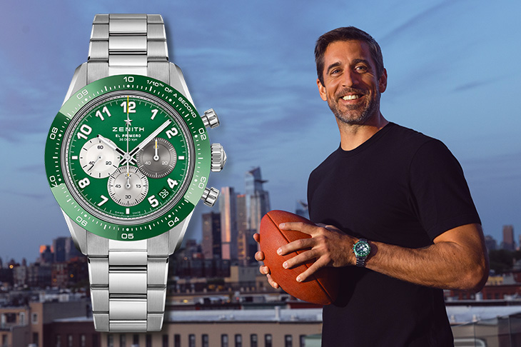 真力時攜手傳奇四分衛Aaron Rodgers打造Chronomaster Sport Aaron Rodgers Edition限量版運動計時腕錶