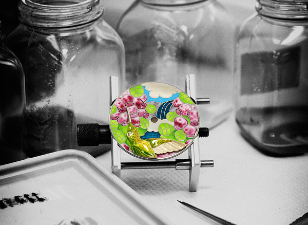 琺瑯彩繪錶盤製做過程