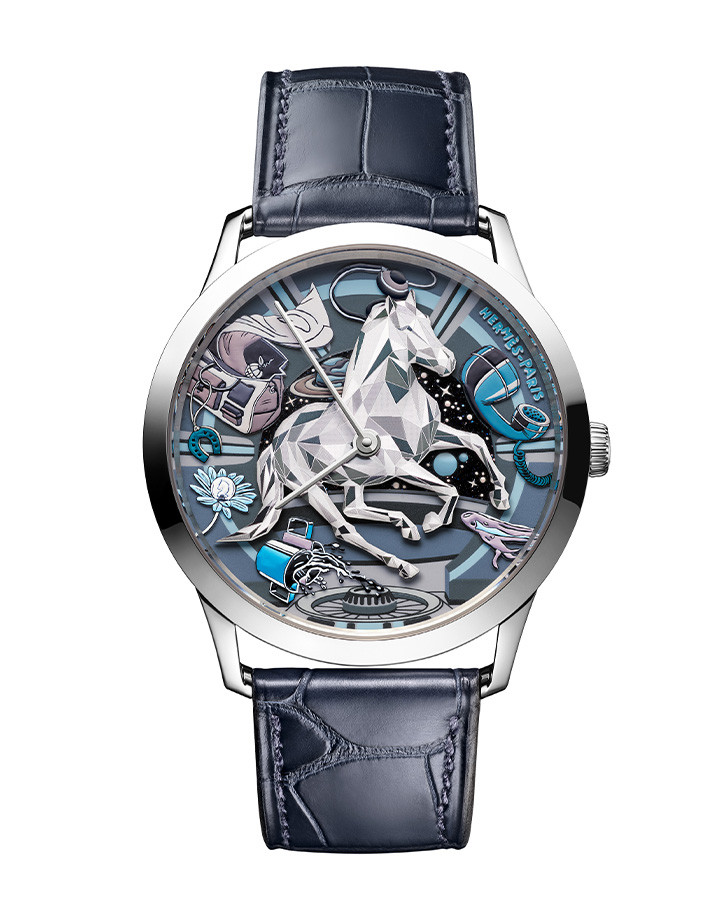 Slim d’Hermès Faubourg of dreams微繪與鐫刻工藝