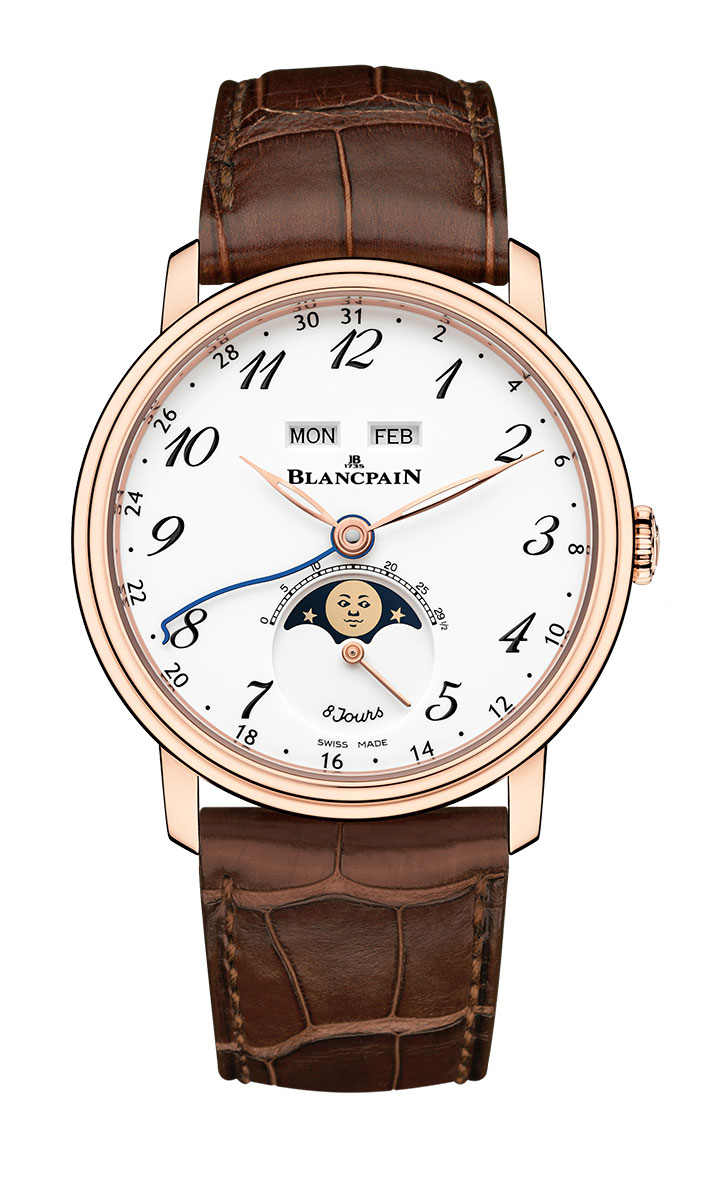 Villeret 8日動力儲存全日曆腕錶