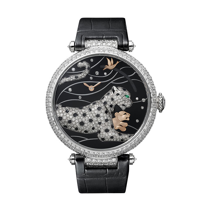 Panthères et Colibri 美洲豹動力儲存顯示腕錶