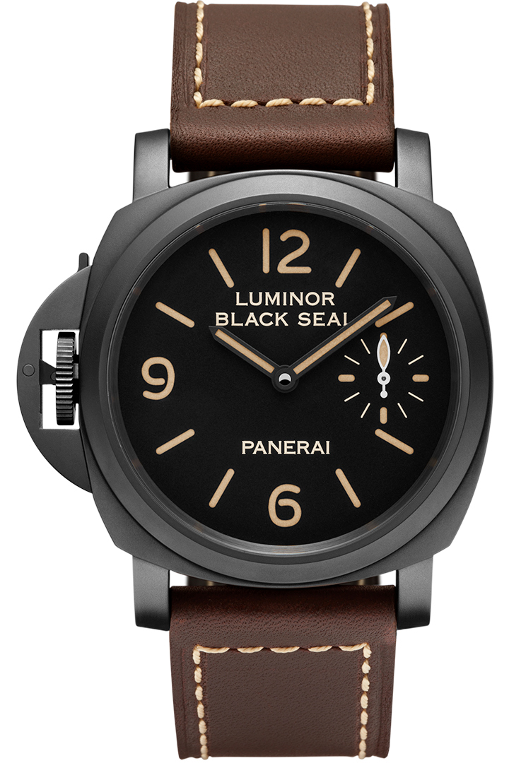 Luminor Black Seal Left Handed 8 Days Acciaio DLC
